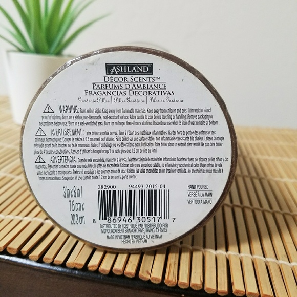 NEW Ashland Decor Scents Candle 8" x 3" - Picture 2 of 4